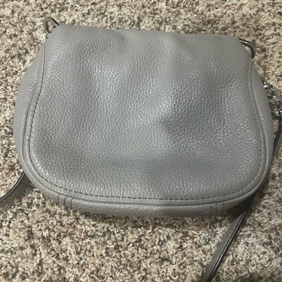 Michael Kors half dome grey leather crossbody purse. (Lightly used) - Picture 4 of 4